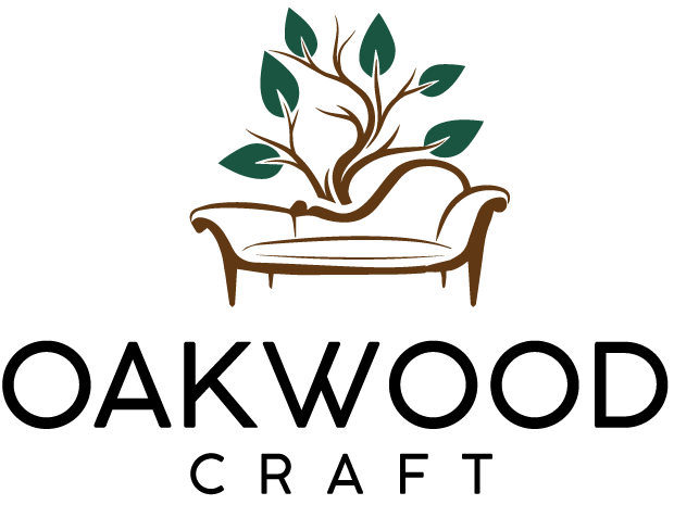 oak wood craft BD brand logo with transparent background representing interior design and furniture solution