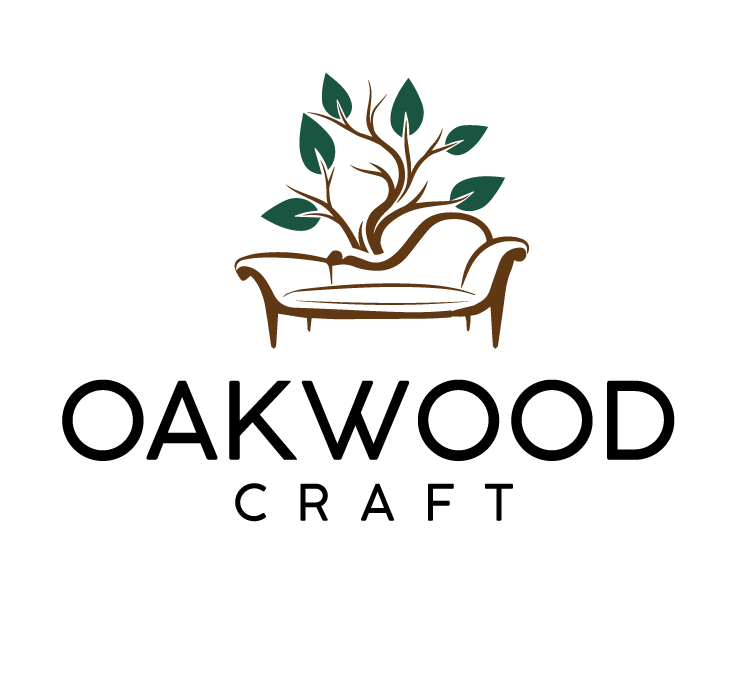 oak wood craft BD brand logo with transparent background representing interior design and furniture solution