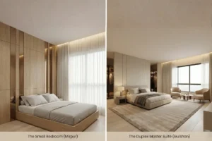 small bedroom vs duplex bedroom interior design solution